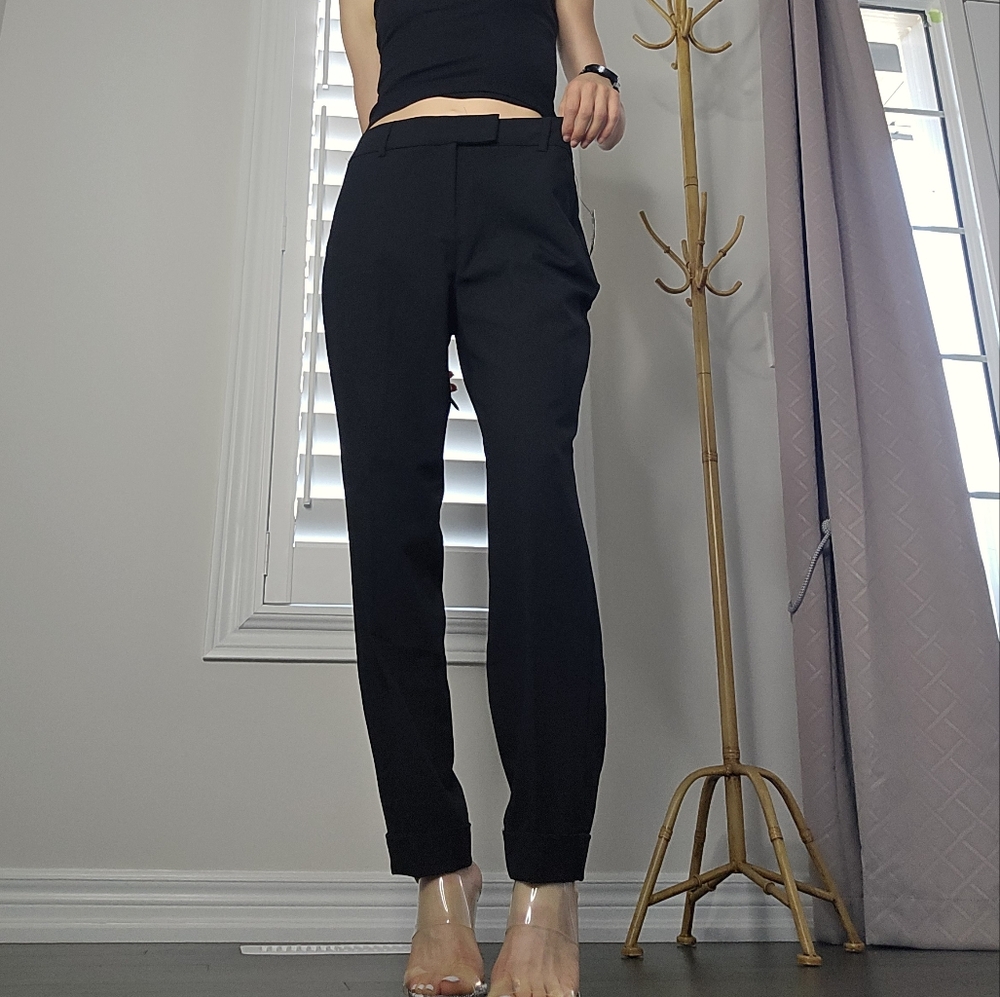 Slim leg coupe curve pants